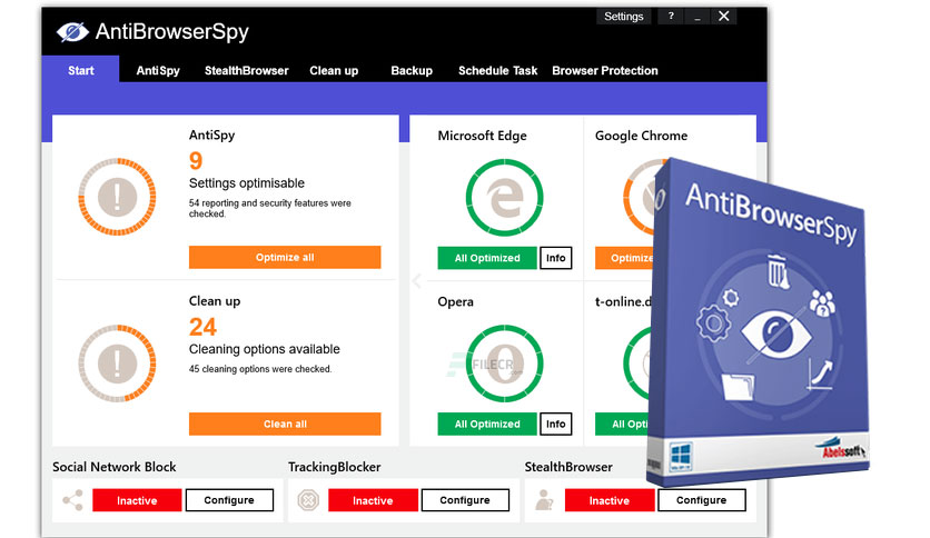AntiBrowserSpy Pro 2023 6.08.48692 download the new version