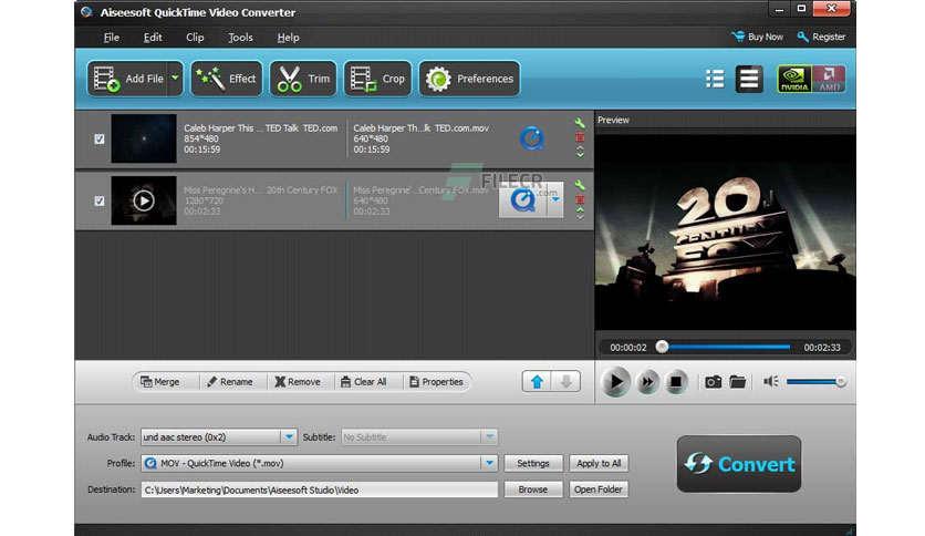 Aiseesoft QuickTime Video Converter 6.5.20