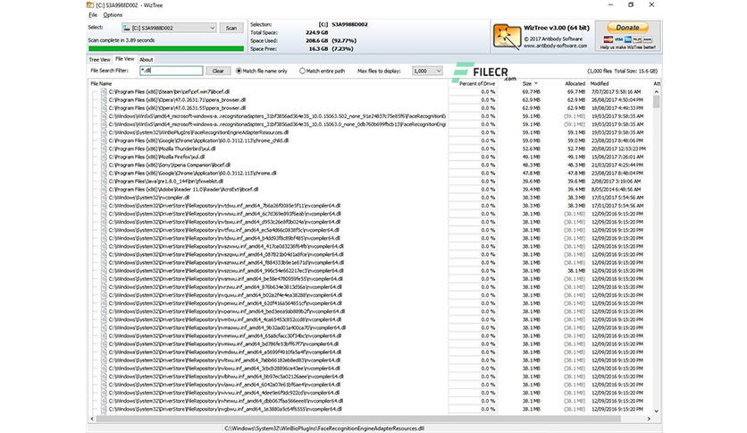 WizTree 4.15 download the new version for windows