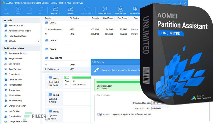 download the last version for android AOMEI Partition Assistant Pro 10.2.0