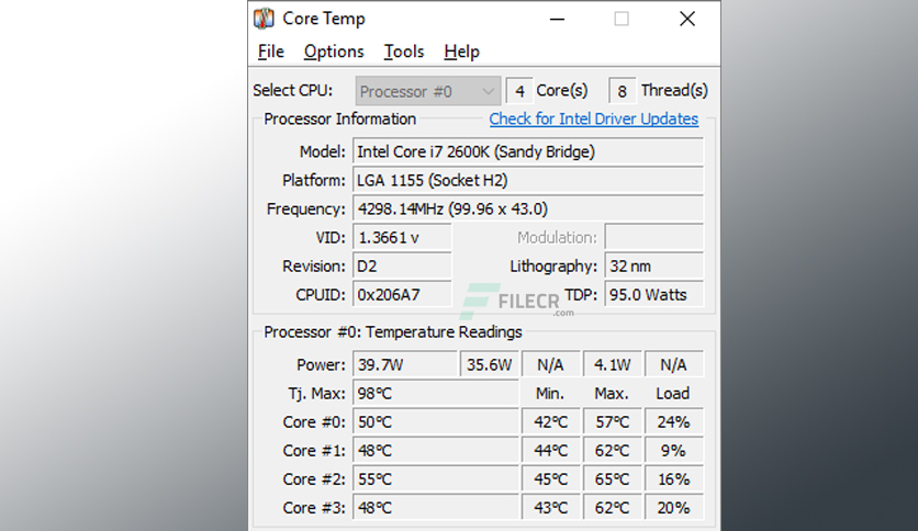 Core Temp 1.18.1 for mac download free