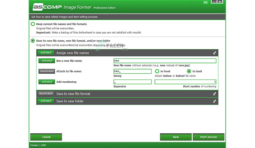 download the last version for windows ASCOMP Image Former Professional 2.004