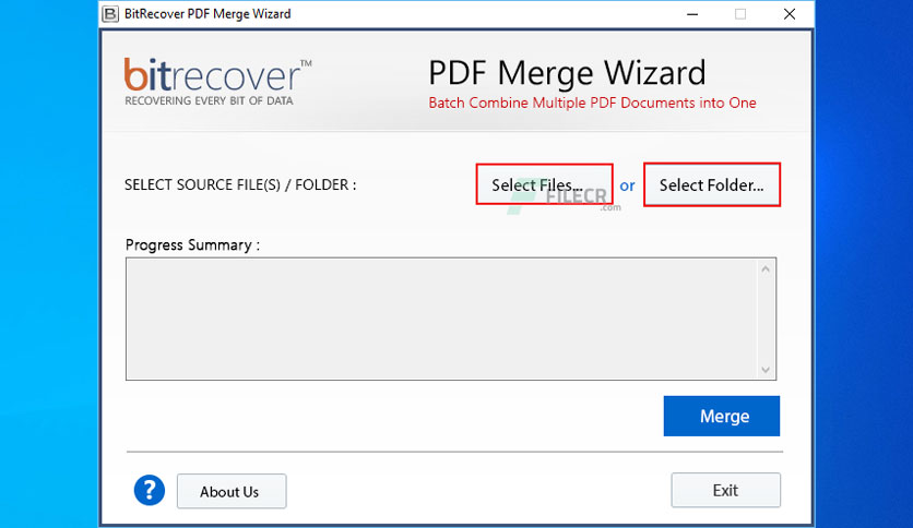 BitRecover PDF Merge Wizard 3.3