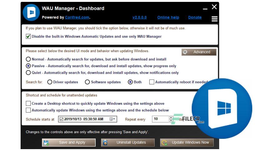 instal the new version for apple WAU Manager (Windows Automatic Updates) 3.4.0