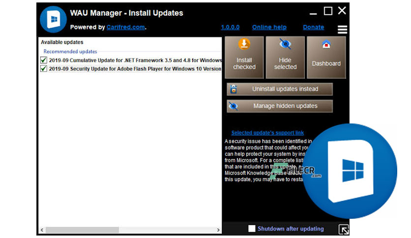 instal WAU Manager (Windows Automatic Updates) 3.4.0 free