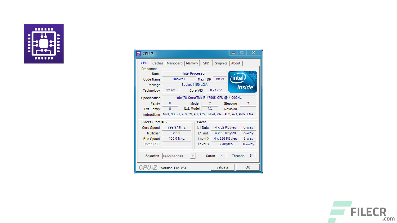 CPU-Z 2.05 Free Download - FileCR