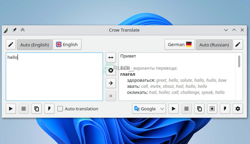 Crow Translate 2.10.10 free instals