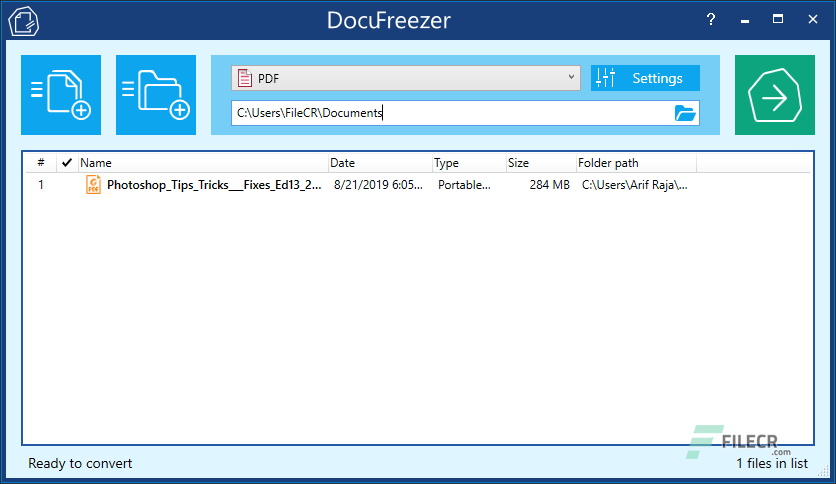 instaling DocuFreezer 5.0.2308.16170