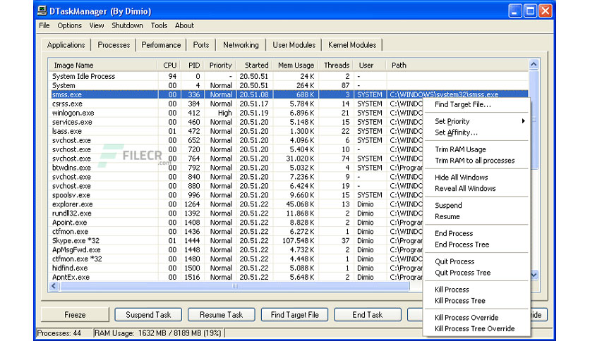 DTaskManager 1.57.31 free download