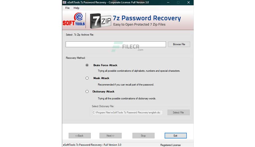 eSoftTools 7z Password Recovery 3.0