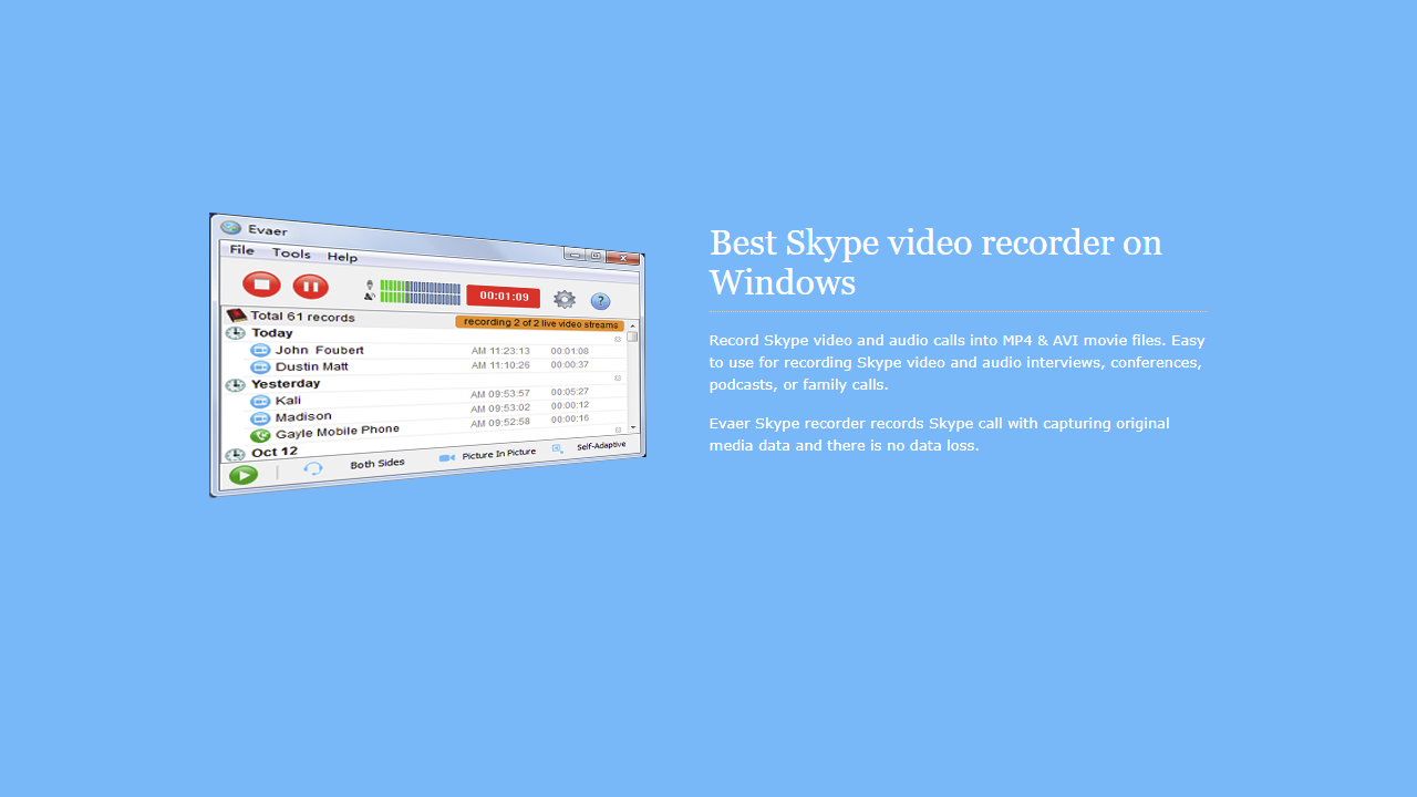 Evaer Video Recorder for Skype 2.3.8.21 instal the new version for apple