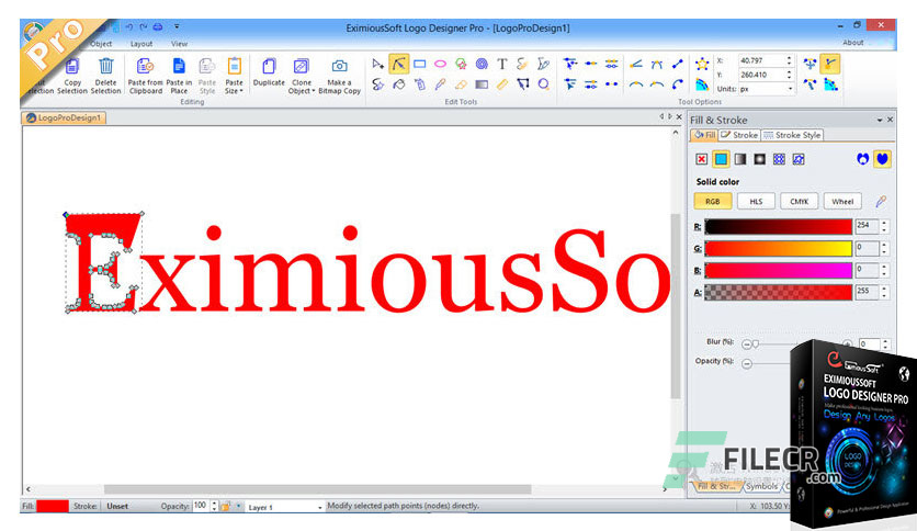 instaling EximiousSoft Logo Designer Pro 5.15