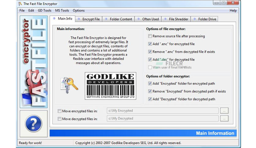 Fast File Encryptor 11.7 for windows download free