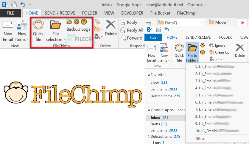 FileChimp for Microsoft Outlook 3.0.0