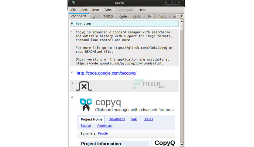 download the new for windows CopyQ 7.1.0