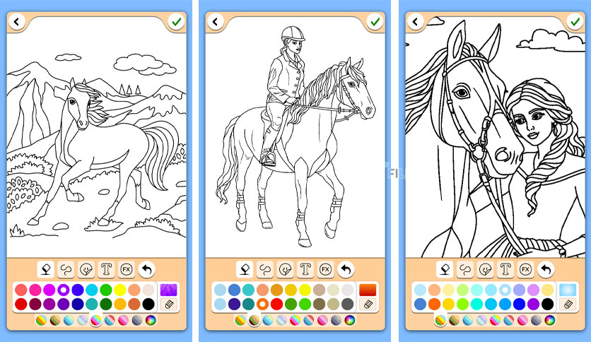 Horse coloring pages game v17.6.6 APK - FileCR