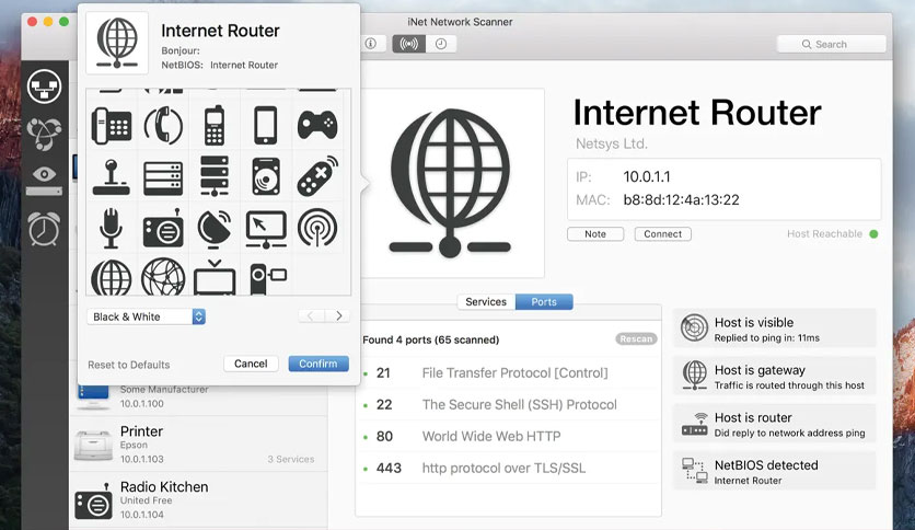 download the new iNet Network Scanner