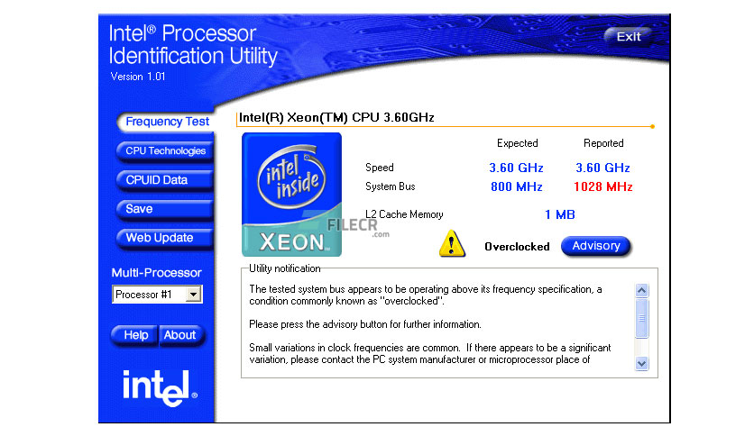 catalogus Minnaar de studie Intel Processor Identification Utility 7.0.0 - FileCR