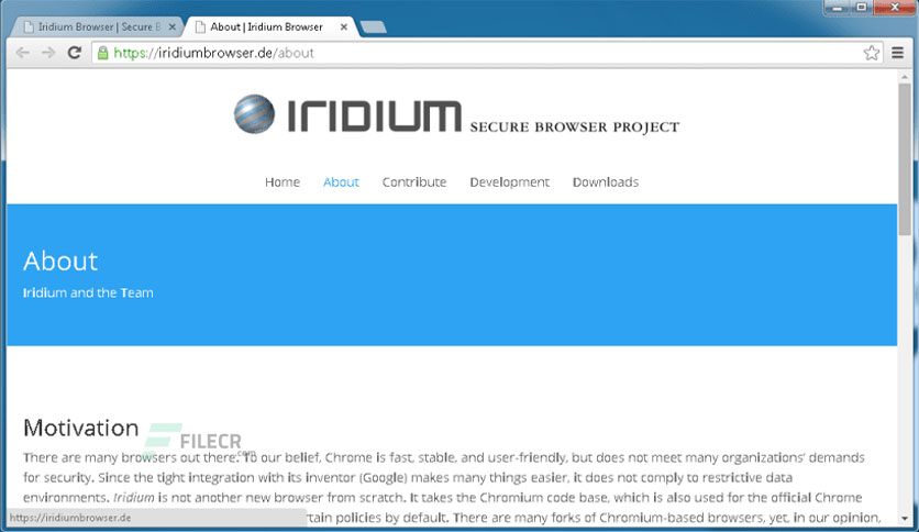 instal Iridium browser 2023.09.116