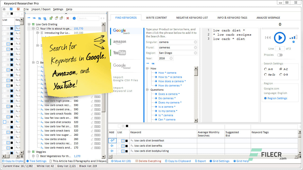 instal the new version for windows Keyword Researcher Pro 13.243