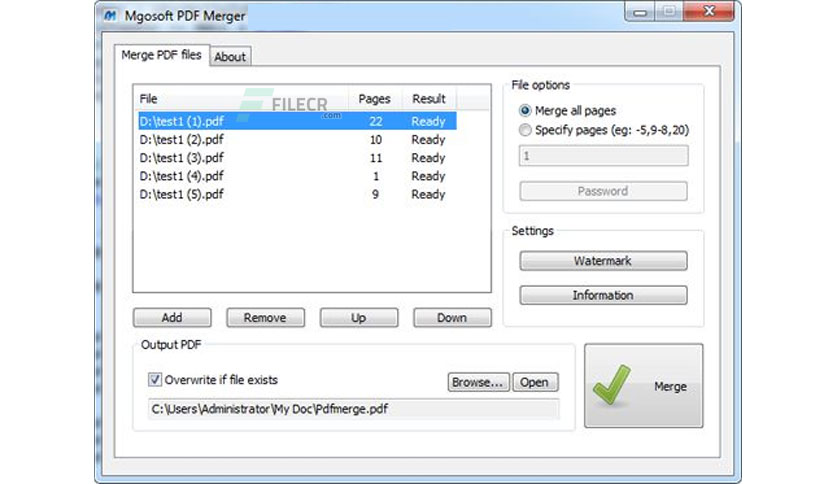 Mgosoft PDF Merger 9.4.3