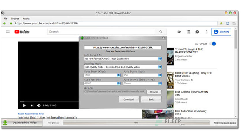 YouTube HD Downloader 1.1.1 + Portable - FileCR