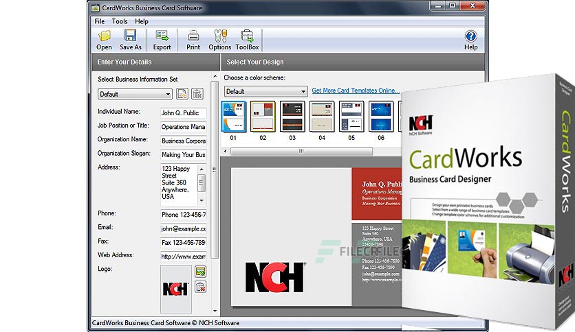 NCH CardWorks Plus 5.01 Full Version Download - FileCR