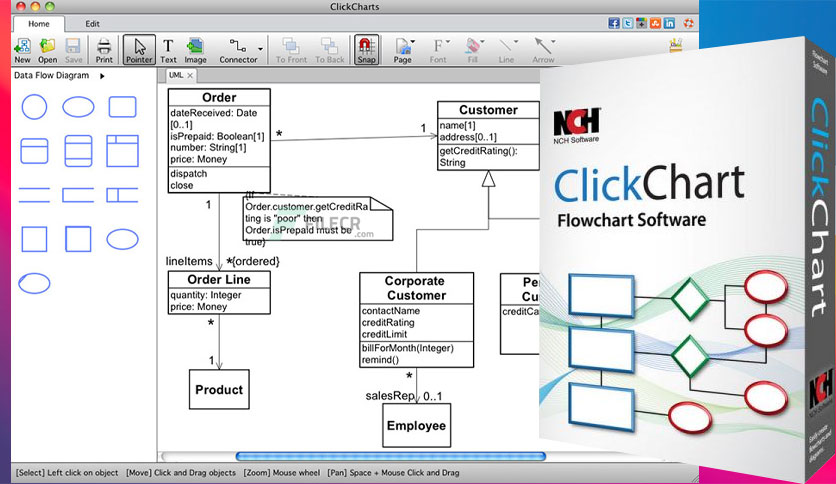 NCH ClickCharts Pro 8.61 download the last version for apple
