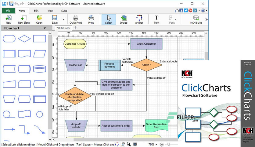 NCH ClickCharts Pro 8.35 download the last version for windows
