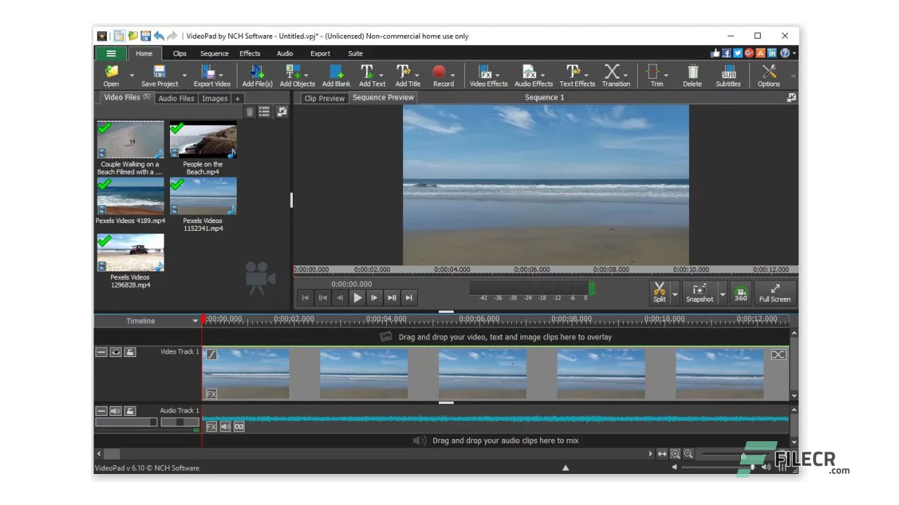 NCH VideoPad Video Editor Pro 13.51 for iphone instal