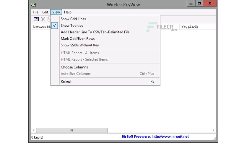 Nirsoft WirelessKeyView 2.22