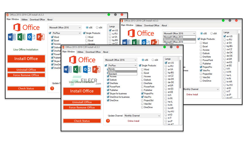 Office 2013-2021 C2R Install / Lite .3 - FileCR