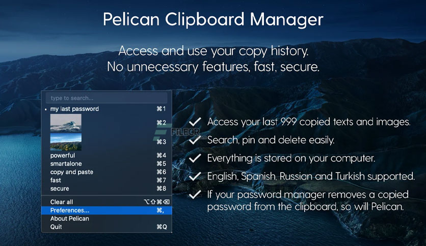 Pelican – Clipboard Manager 1.2.0