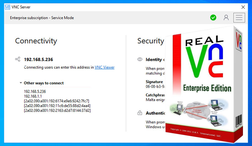 download realvnc server for windows 10