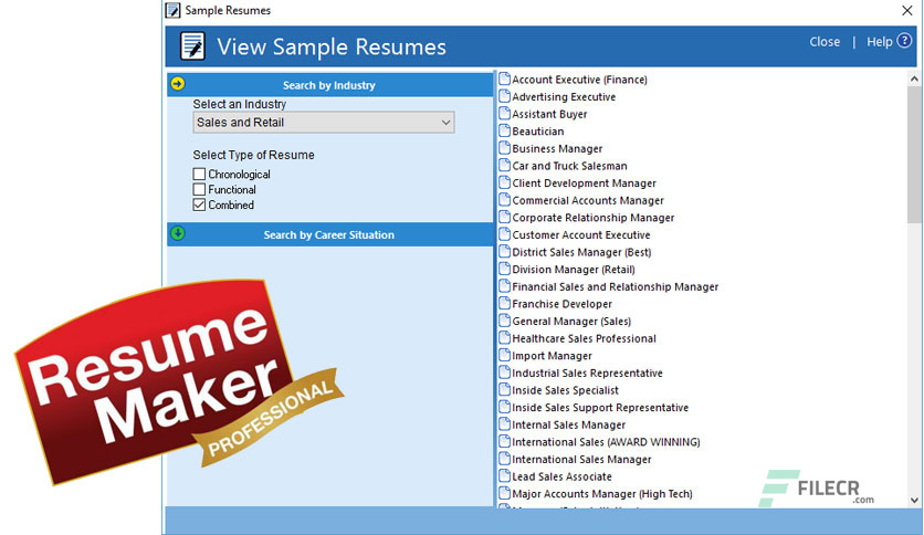 free download ResumeMaker Professional Deluxe 20.2.1.5036