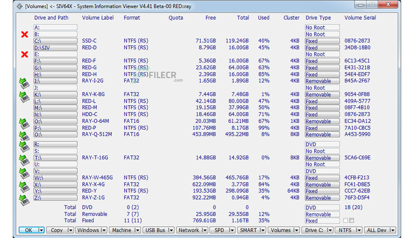download the new version SIV 5.71 (System Information Viewer)