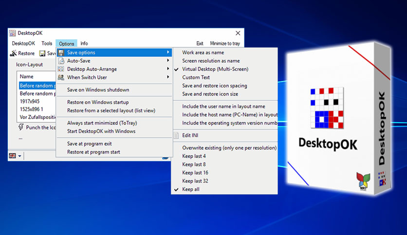 DesktopOK x64 11.11 download the new version