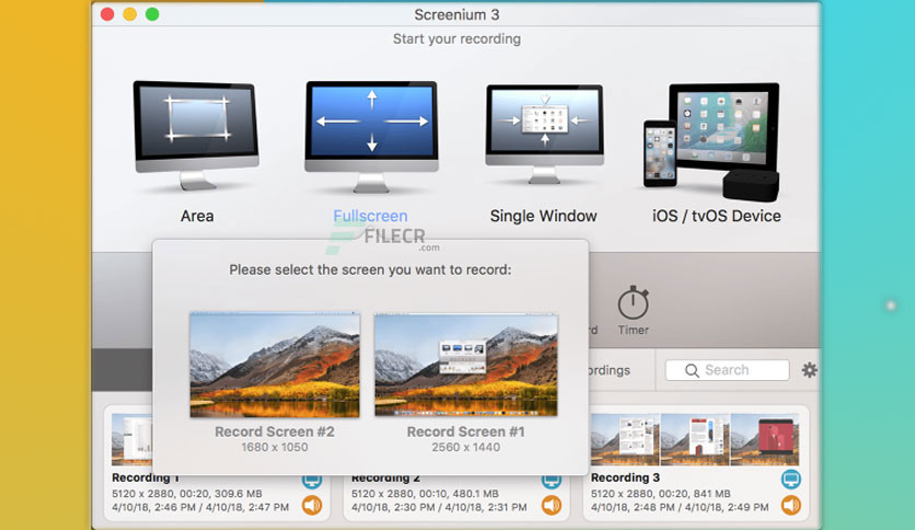 instal the new for mac Screenium 3