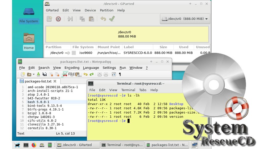 SystemRescueCd 10.02 free instal