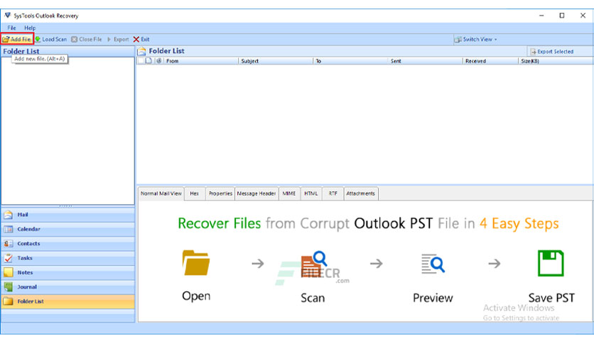SysTools Outlook Recovery 9.0