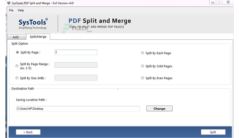 SysTools PDF Split & Merge 4.0.0.0