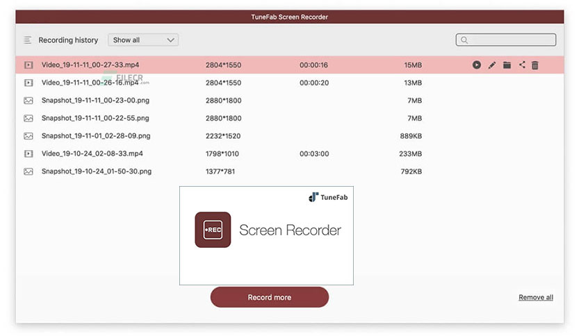 TuneFab Screen Recorder 2.2.28