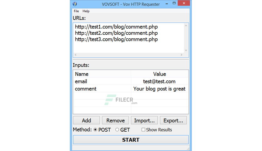 VovSoft Http Requester 2.0