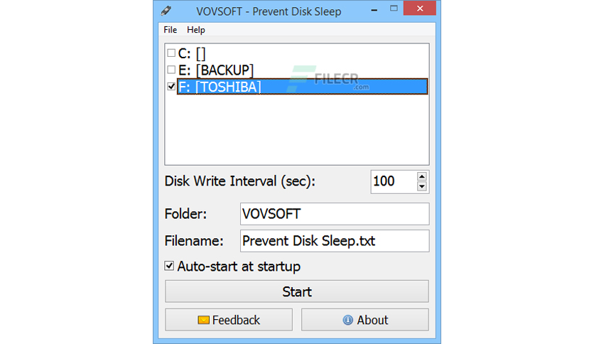 Prevent Disk Sleep instal the new for windows