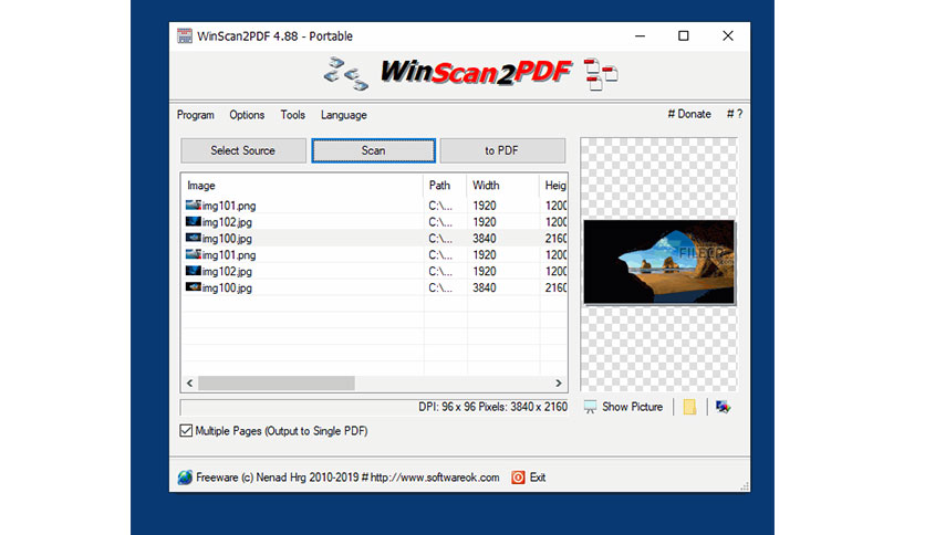 WinScan2PDF 8.68 free