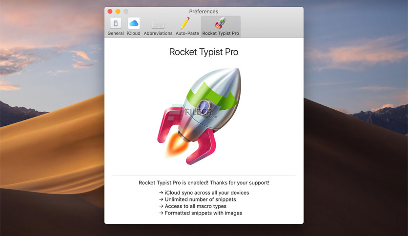 Rocket Typist Pro for mac download free