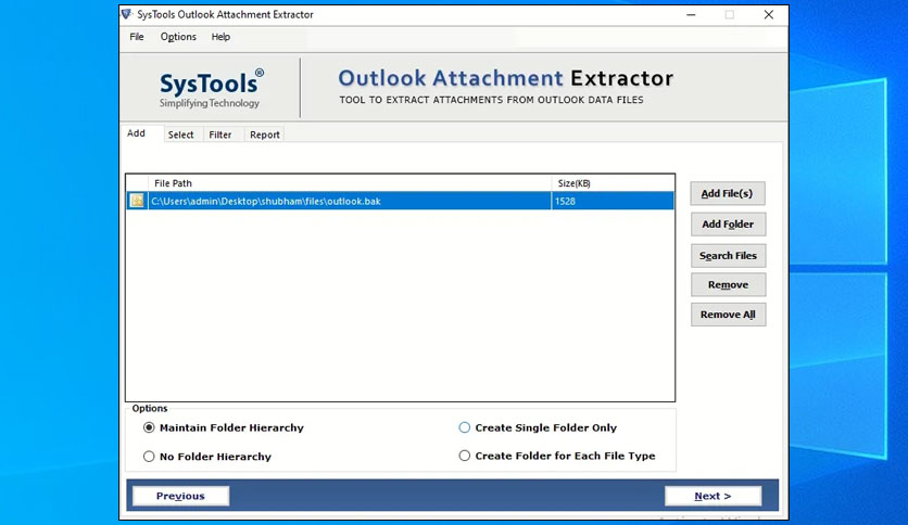 SysTools Outlook Attachment Extractor Crack