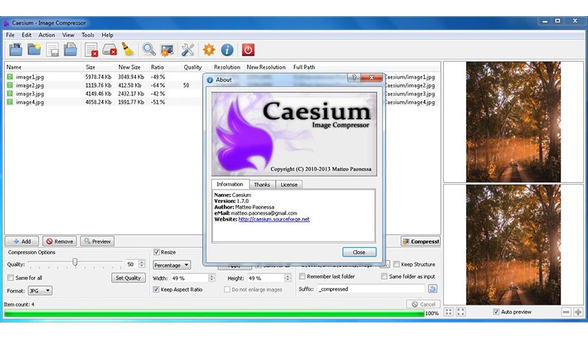 cesium image compressor
